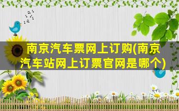南京汽车票网上订购(南京汽车站网上订票*是哪个)