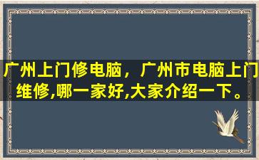 广州上门修电脑，广州市电脑上门维修,哪一家好,大家介绍一下。