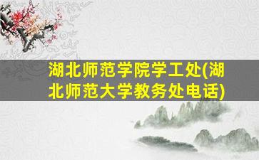 湖北师范学院学工处(湖北师范大学教务处电话)